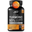 Turmeric Curcumin Extract 1500mg – Full Dose of 95% Curcuminoids with Black Pepper Ginger & Cinnamon – High Absorption Turmeric Supplement – Non-GMO Natural Capsules