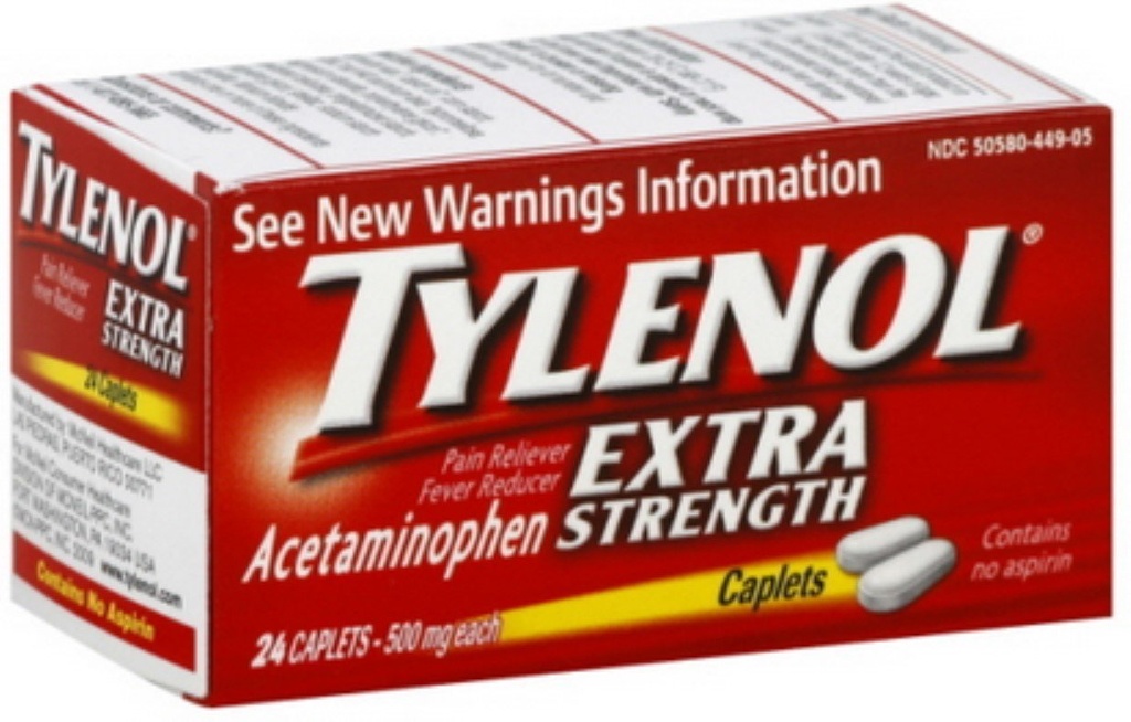 Tylenol Xs Caplets 24 Size 24s Tylenol Extra Strength Caplets 24ct