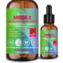 AREDS 2 Formula Liquid Drops, Advance 11-in-1 Eye Vitamins Lutein and Zeaxanthin Supplements w. Bilberry Eyebright Omega-3 for Vision Retina Macular Health, Areds Plus Multivitamin for Adult & Senior