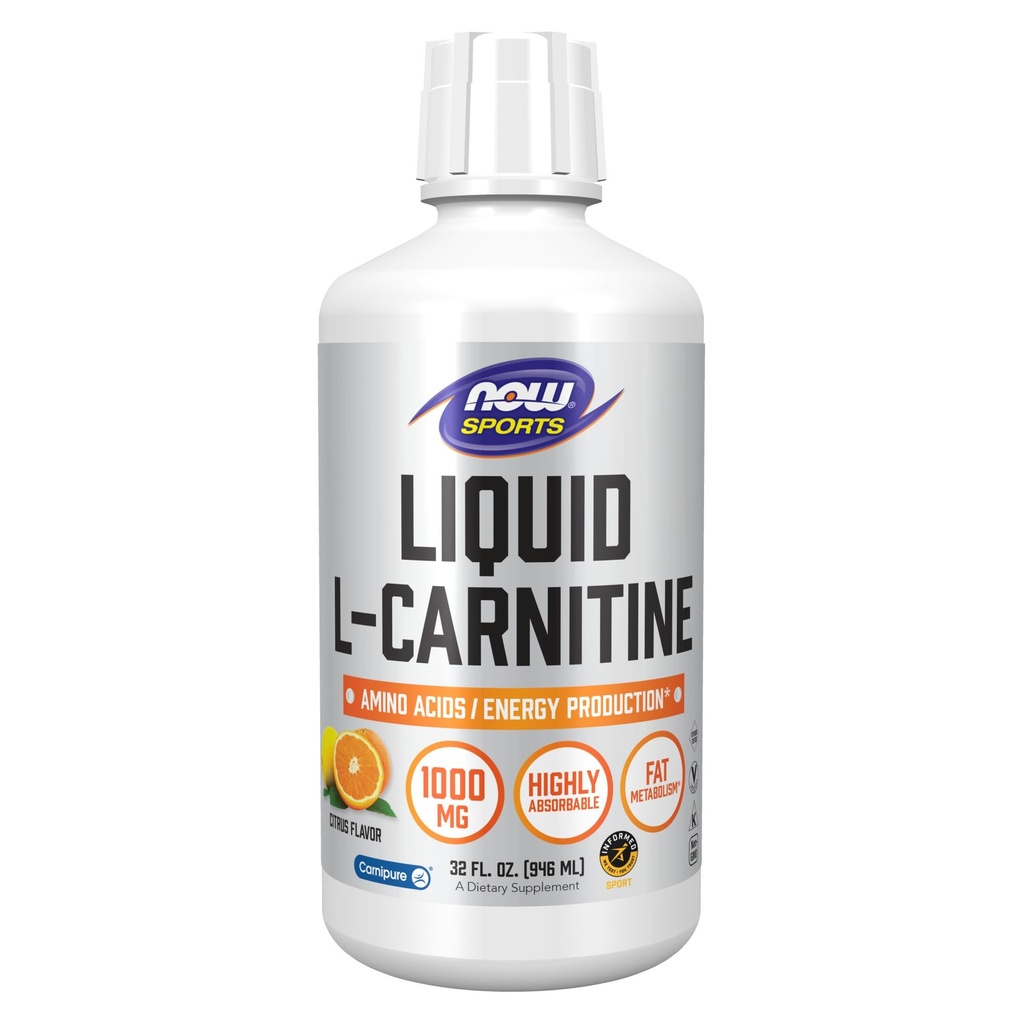 Şimdi Gıda Spor, Sıvı L-Carnitine, Citrus, 1000 mg, 32 fl oz (946 ml)