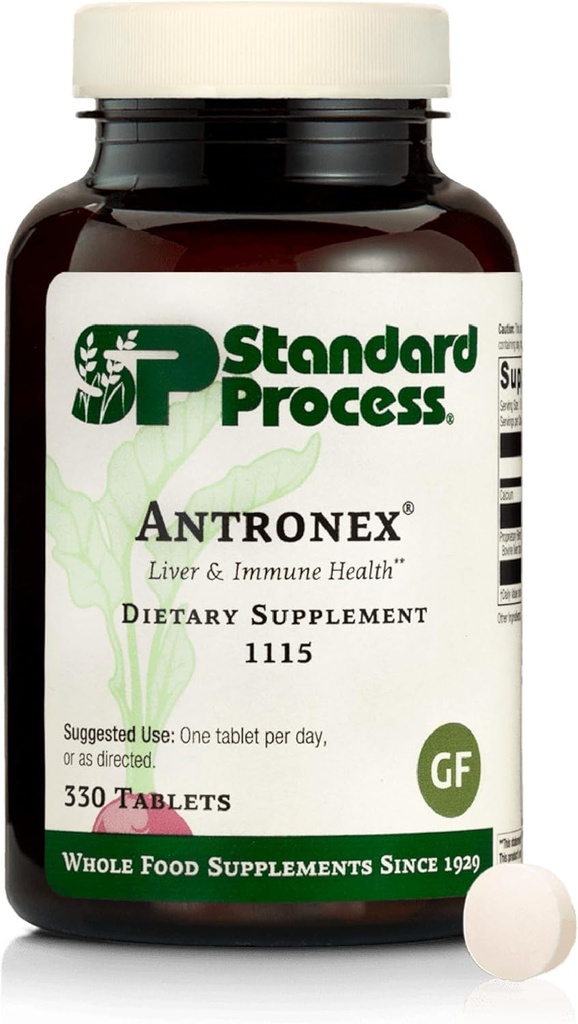 Standart Süreç Antronex Liver Health Diyetary Supplement - Gluten-Free, Non-Dairy, Non-Soy & Non-Grate Immune Care - 330 Tabletler