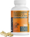 Bronson Glucosamine Chondroitin Turmeric & MSM Gelişmiş Ortak & Kartilage Formula, Sağlıklı Ortaklar, Hareketlilik ve Cartilage - Non-GMO, 360 Capsules