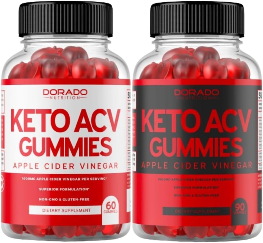 Keto ACV Gummies (60 Count) ve Keto ACV Gummies (90 Count) Kilo Kaybı Gelişmiş Formula (1000 mg) Sağlıklı Digestion & Metabolism - Apple Flavor, Non-GMO, Vegan & Made in USA.