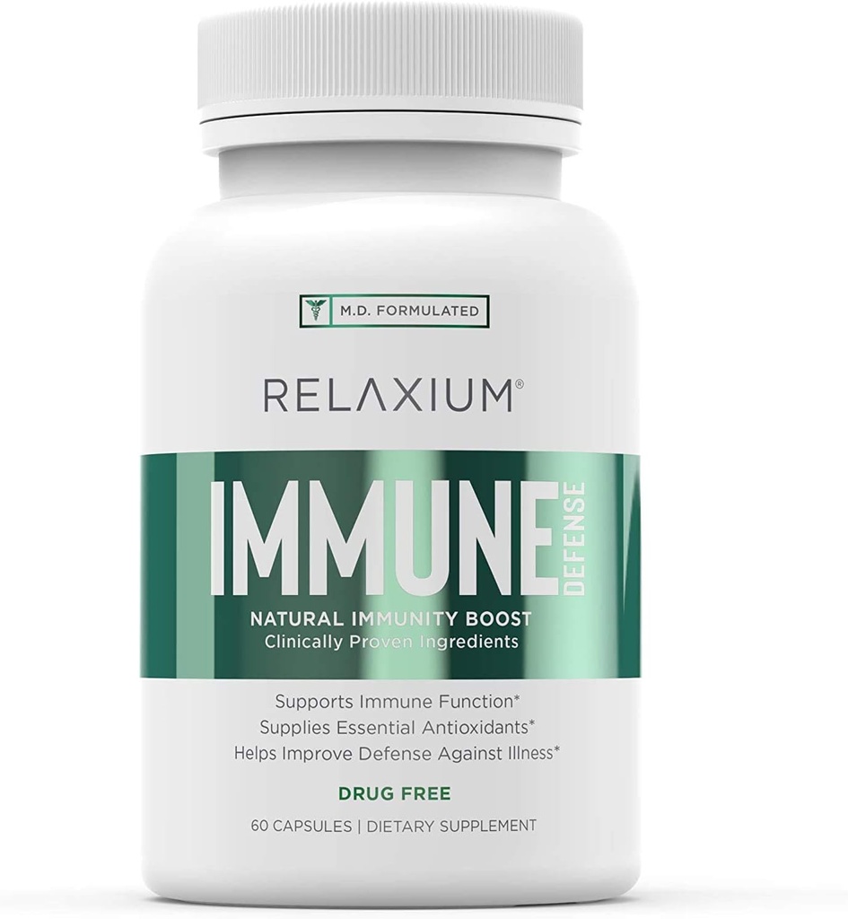 Relaxium Immune Defense, Güçlü Immune Support Supplement, Immunity Branson Sağlık Yaşlılar, Elder, Echinacea, C & çinko (60 Capsules, 30 Day Supply)