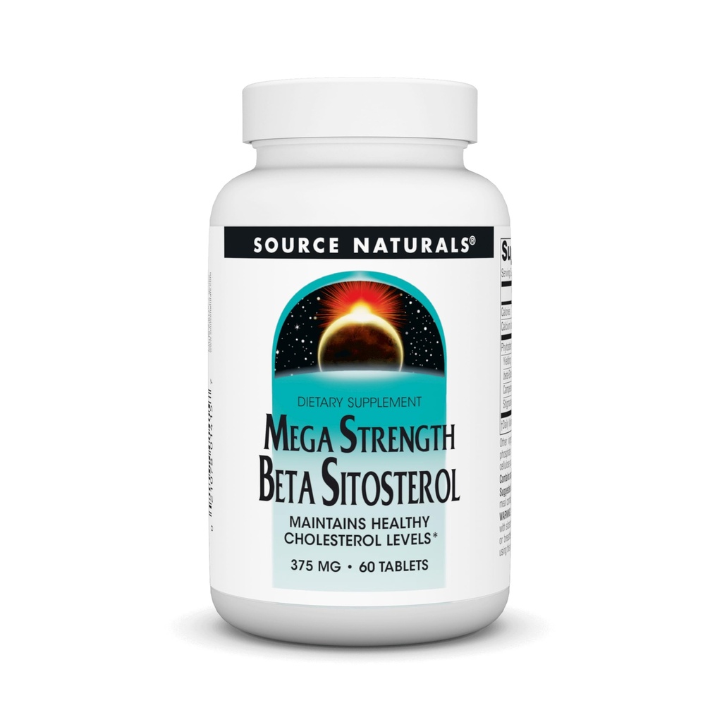 Source Naturals Mega Strength Beta Sitosterol 375mg - 60 Tablet