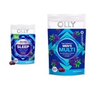 OLLY Sleep & Men's Multivitamin Gummies, Melatonin, Vitamins, 120 Count