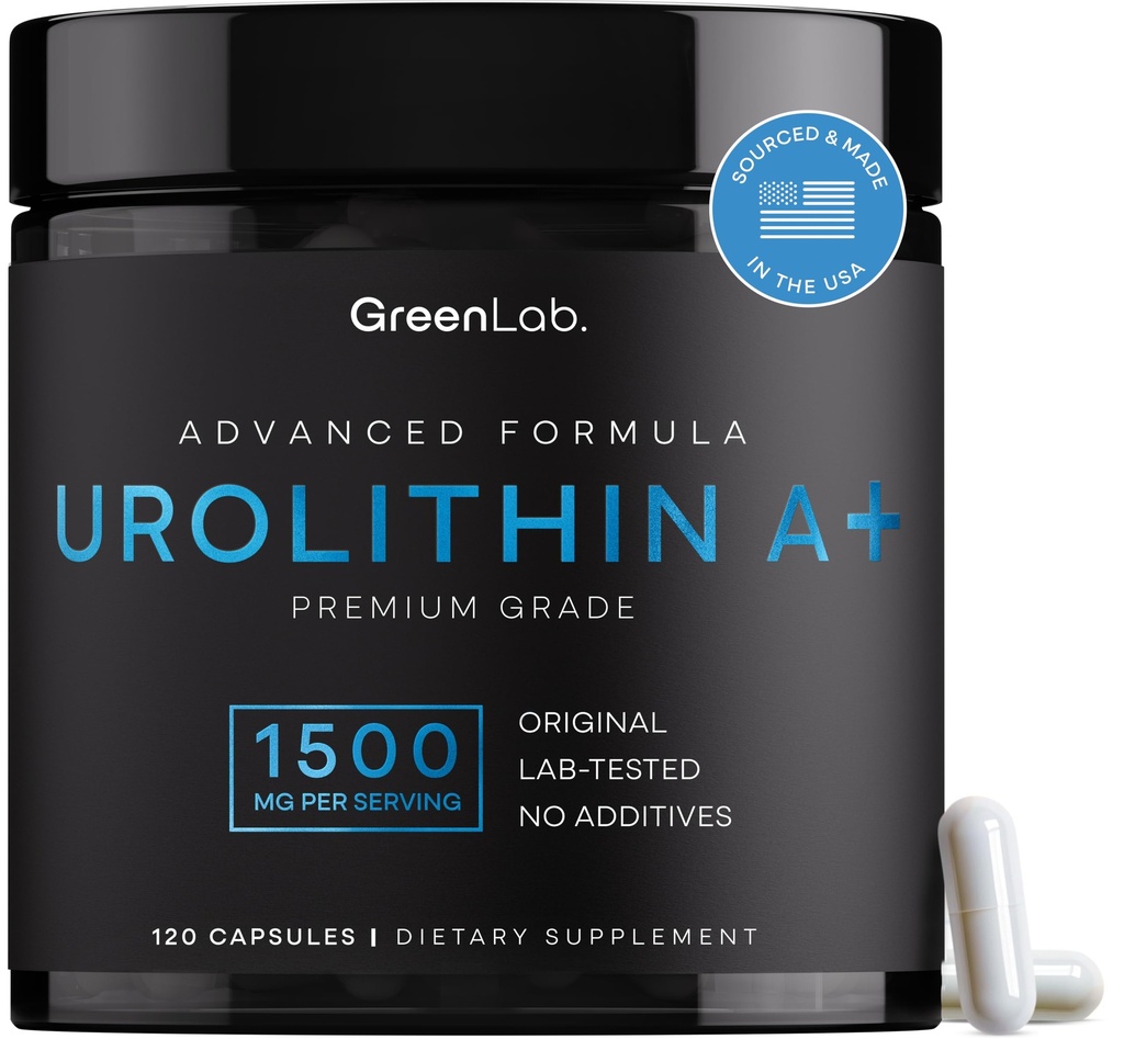 GreenLab Urolithin A+ 1500mg | Urolithin A Supplement for Energy, Mitochondrial Function, Cellular Support & Overall Wellness