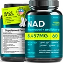 NAD Supplement 8457mg Extra Strength NMN Alternative Liposomal + Green Tea for Women & Men w/Urolithin A, Resveratrol, CoQ10, Alpha Lipoic Acid.
