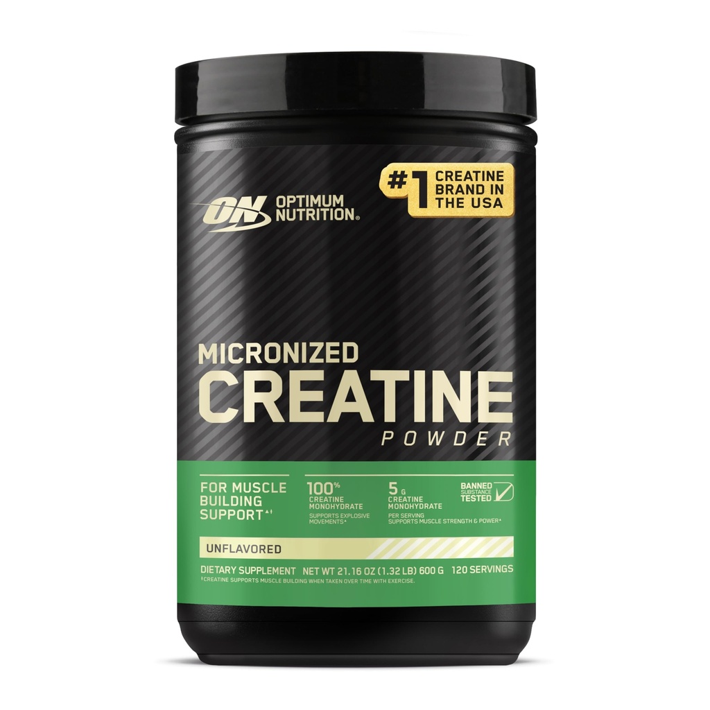 Optimum Beslenme Mikronized Kretine Monohidrat Toz, Unflavored, 120 Hizmet, 600 Grams (Pazar Mayıs Vary)