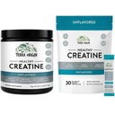 TERRA ORIGIN Kretine Monohidrat Paket | 75 Servisler Stick Pack ve Jar Combo | Micronized Toz Supplement | Muscle and Cognitive Performance* | Unflavored, Gluten Free, Zero Sugar