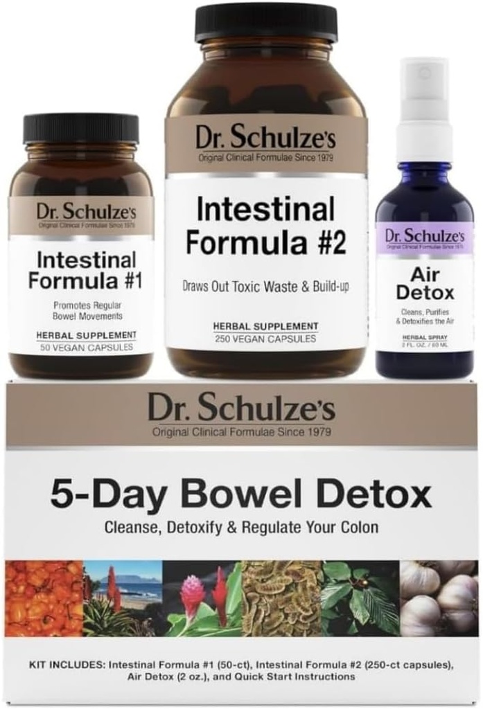 Dr. Schulze'nin | 5-Day Bowel Detox | Herbal Colon Cleanse | Can Digestion | Sağlıklı Hareketler | Ambalaj Vary Olabilir
