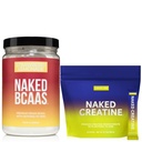 NAKED Strawberry Lemonade BCAAs 501g (34 Servings) Lemon Lime Creatine Stick Packs (30 Count) – Vegan; Non-GMO; Gluten Free; Soy Free; No Additives