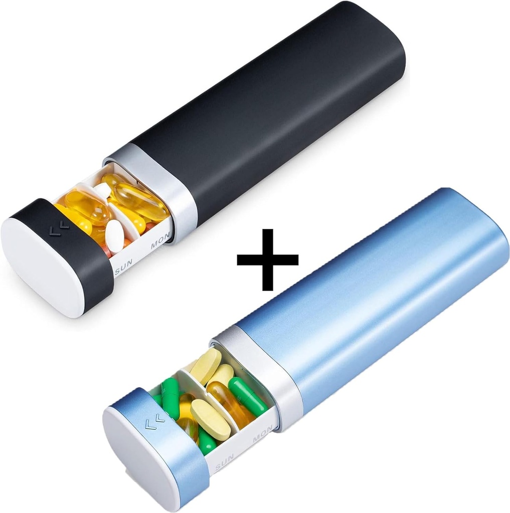 Haftalık Pill Organizer 7 Gün, Betife Daily Pill Box, Travel Pill Case, Cute Pillrec to Hold Vitamins, Medicines, Supplements, Pills Organizer