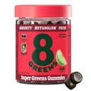 8Greens Supergreens Gummies | Super Greens Powder Superfood Gummy for Metabolism, Immunity & Focus, Digestive Health Enzymes, Organic: Chlorella, Spirulina, Aloe Vera, Apple Flavor, 50 Count
