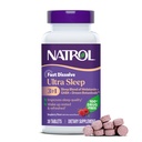 Natrol Ultra Sleep 3-in-1 100% Drug-Free Sleep Aid Blend with Melatonin, GABA & Botanicals, Dietary Supplement, Non-Habit Forming, 30 Fast Dissolve Tablets