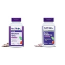 Natrol Melatonin 10mg Fast Dissolve 100ct & Biotin 10000mcg Fast Dissolve 60ct Strawberry Tablets Bundle for Sleep, Hair, Skin & Nails