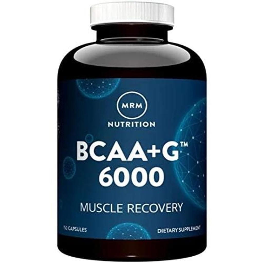 MRM Beslenme BCAA+ Kas Recovery 6000 mg - Kadınlar ve Erkekler için - L-Glutamine, Vegan, Gluten-Free - 25 Hizmetler