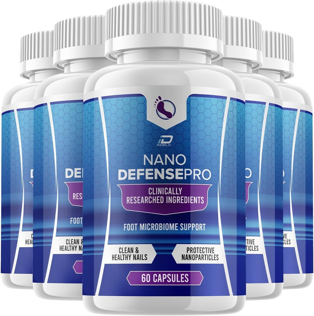 Nano Savunma Probiyotik Supplement - NanoDefense Pro Advanced Formula for Health Nail Support Capsules maximum Strength Men Women (5 Pack - 300 Capsules)