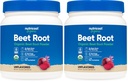 Nutricost Organic Beet Root Powder 1 LB - Vegan, Superfood, Certified USDA Organic (Pack of 2)