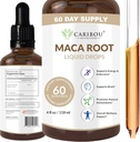 Maca Root Liquid Drops | Premium Organik Maca Root Extract | Maca Supplement for Advancedd Mood & Vitality | 60 Servisler | 4 Fl Oz Oz