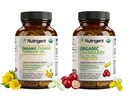 Organic Evening Primrose Oil + Cranberry Seed Oil Supplement Bundle, 940 mg Each, 100% Pure with Omegas & GLA, Cold Pressed Liquid Organic Capsules, Women’s Health, Skin Support