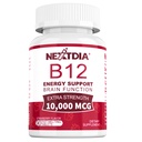 Vitamin B12, Methylcobalamin 10000 mcg, Active B12 Vitamins, Vegan Methyl B12 For Energy Metabolism & Brain Health, Boost Immune System, Natural Strawberry Flavor, Zero Sugar, 90 Fast Dissolve Tablets