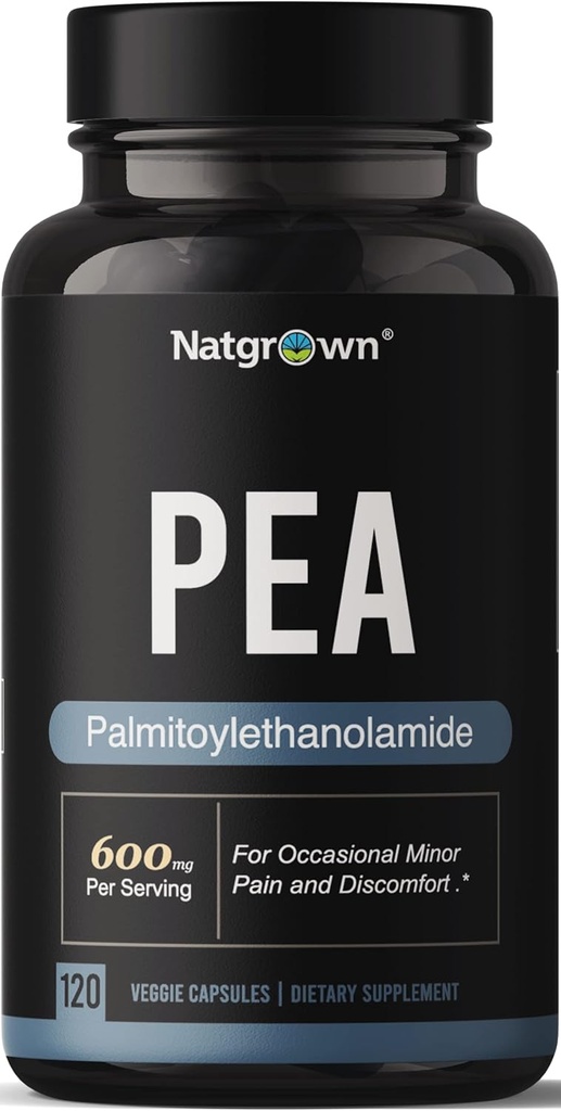 Natgrown Palmitoyl Ethan Pea Supplement 600 mg - 120 Capsules