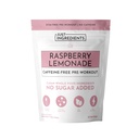 JUST INGREDIENTS Pre-Workout Raspberry Lemonade - Caffeine-Free, Plant-Based, BCAA Blend, Beta Alanine, Organic - 30 Servings