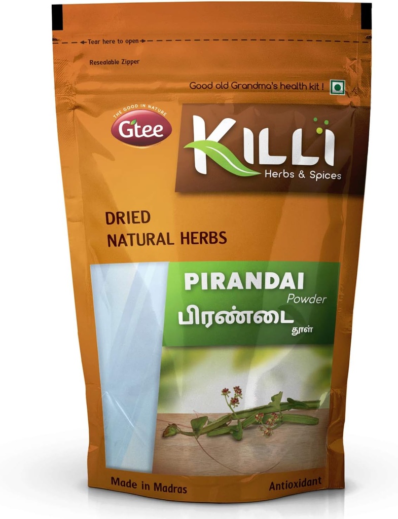 KILLI Pirandai | Hadjod | Veld Grape | Cissus quadrangularis | Nalleru Toz, 100g