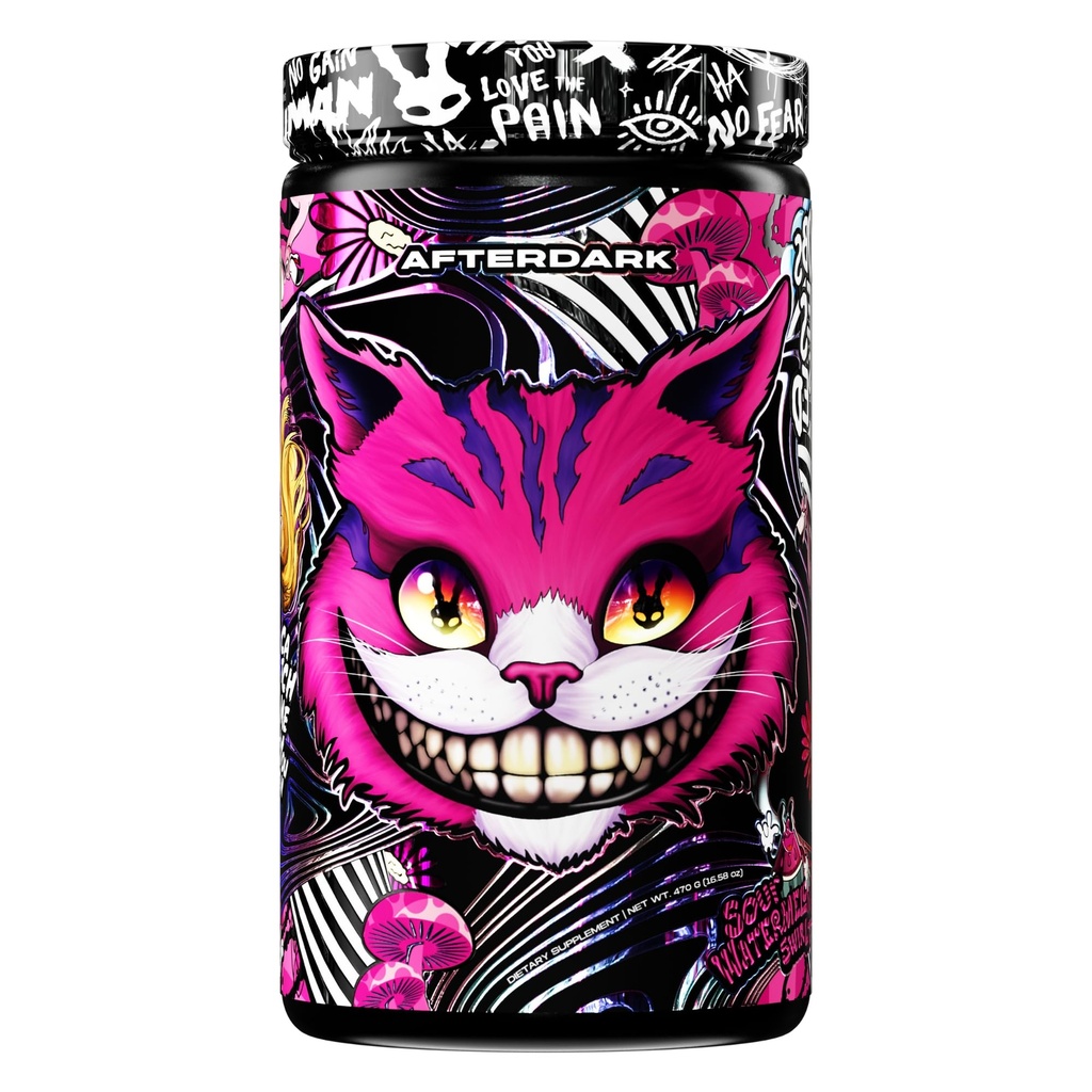 AFTERDARK INHUMAN Void Pre-Workout Powder, Enhanced Mind-Muscle Connection, Sustained Energy, Potent Nootropic Blend, Vegan, Gluten-Free, Soy-Free, 400mg Caffeine, No Crash, Sour Watermelon Swirl