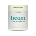 Beam Pre Workout Powder – Pre Workout Supplement with Organic Caffeine, 350 mg Electrolytes & Nootropic Focus Support, No Sugar, Pre Workout for Women & Men, Blue Raspberry Flavor, 20 Servings