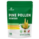 Pine Pollen Powder, Wild - Harvested from Pinus Tabuliformis, 99% Cracked Cell Wall, Non - GMO, Vegan Friendly | Ideal for Drinks, Baking, Smoothies, Cooking | 6 Ounce (170g), 56 Servings