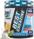 BPI Sports Best Creatine - Creatine Monohydrate Powder for Men & Women, Αλάτι Ιμαλαΐων - Δύναμη, Αντλία, Αντοχή, μυϊκή ανάπτυξη, Μυϊκός Ορισμός - Όχι Bloat – Fruit Punch – 50 μερίδες – 10,58 oz