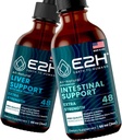 E2H: Liver Support Supplement and Advanced Intestinal Support | Vegan, Non-GMO - 2 Fl Oz Every (4 Fl Oz Total) - Schell