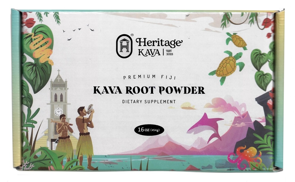 Premium Fiji Noble Kava Root Toz 16 Oz/1LB