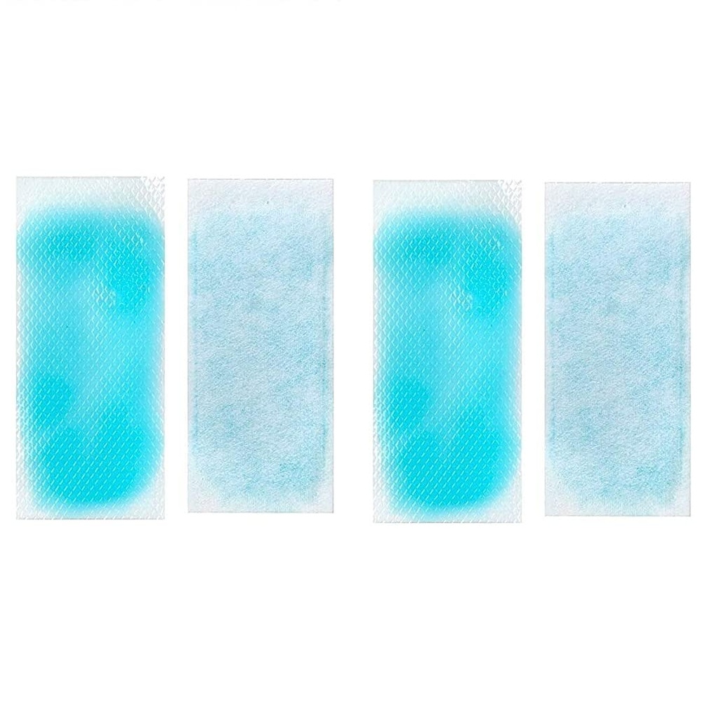 20pcs Fever Cooling Gel Patches 8 Hours Cooling Forehead Strips Cooling Gel Sheet for Dog Foot Baby Kids Children Adult Relieve Headache, Toothache Pain, Drowsiness, Fatigue, Refreshing, Sunstroke