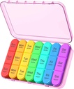 Daviky Daily Pill Box Organizer - 7 Gün Pill Box 3 Karşılaştırma, Vitaminler ve İlaçlar