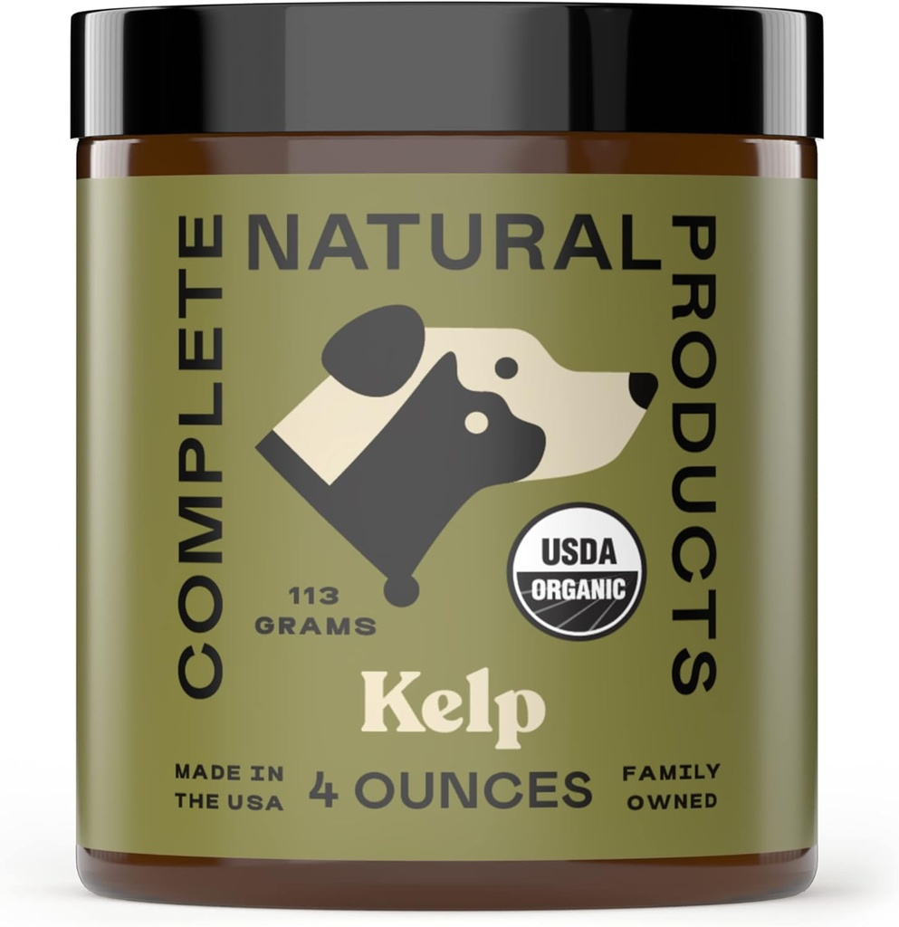 Doğal Ürünler Evcil hayvanlar için Organik Kelp Tozu - 4oz - Saf Organik Kelp Toz