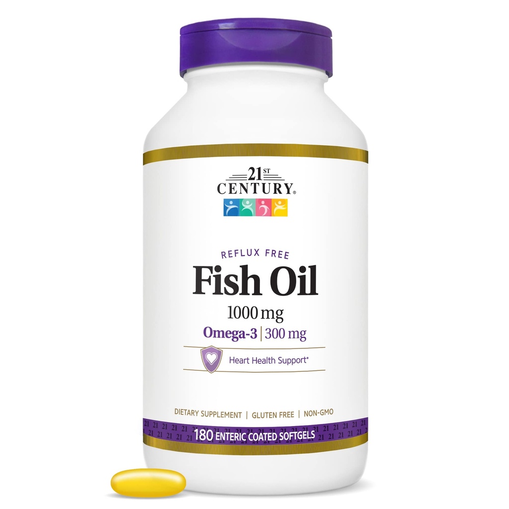 21. Yüzyıl Balık Yağı 1000 Mg İnic Kaplamalı Yumuşakgels, 180K