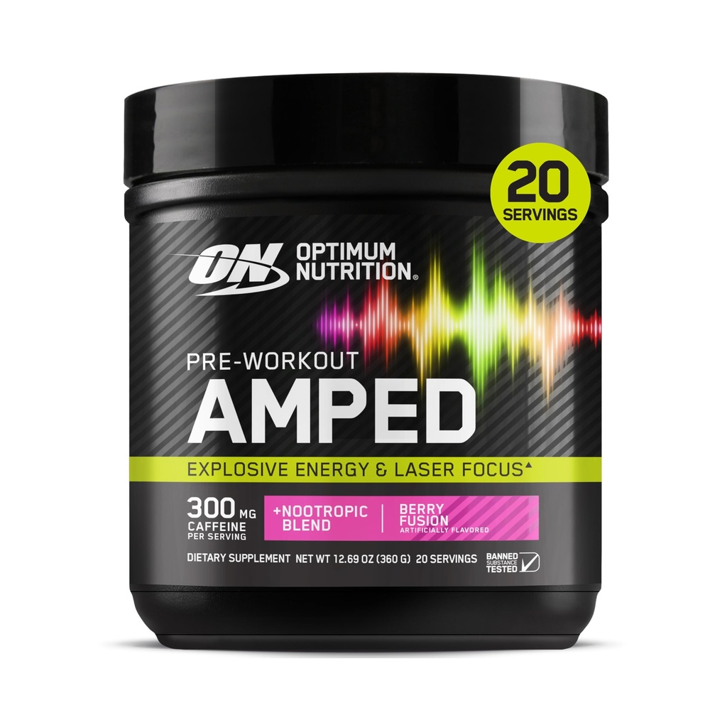 En İyi Beslenme, Citrulline, Beta-Alanine, Nootropics ve 300 mg of Caffeine for Energy, Berry Fusion, 20 Hizmet (Pazarlama Mayıs Vary)