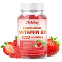Vitamin B1 Gummies 500mg with Benfotiamine – Thiamine Supplement for Women & Men Supports Healthy Energy Metabolism & Immune, Sugar-Free | Vegan | Non-GMO, Natural Strawberry Flavor, 60 Count