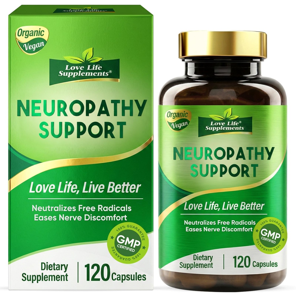 Nerve Savior for Neuropathy, 120 Capsules Nerve Health Support with 600mg Alpha Lipoic Acid, Benfotiamine & B12, Comprehensive Formula for Peripheral Comfort in Hands, Feet, Legs, Back & Neck