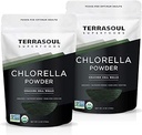 Terrasoul Superfoods Organik Klorella Toz (Cracked Hücre Duvarları) - 12 Oz (2 Pack)