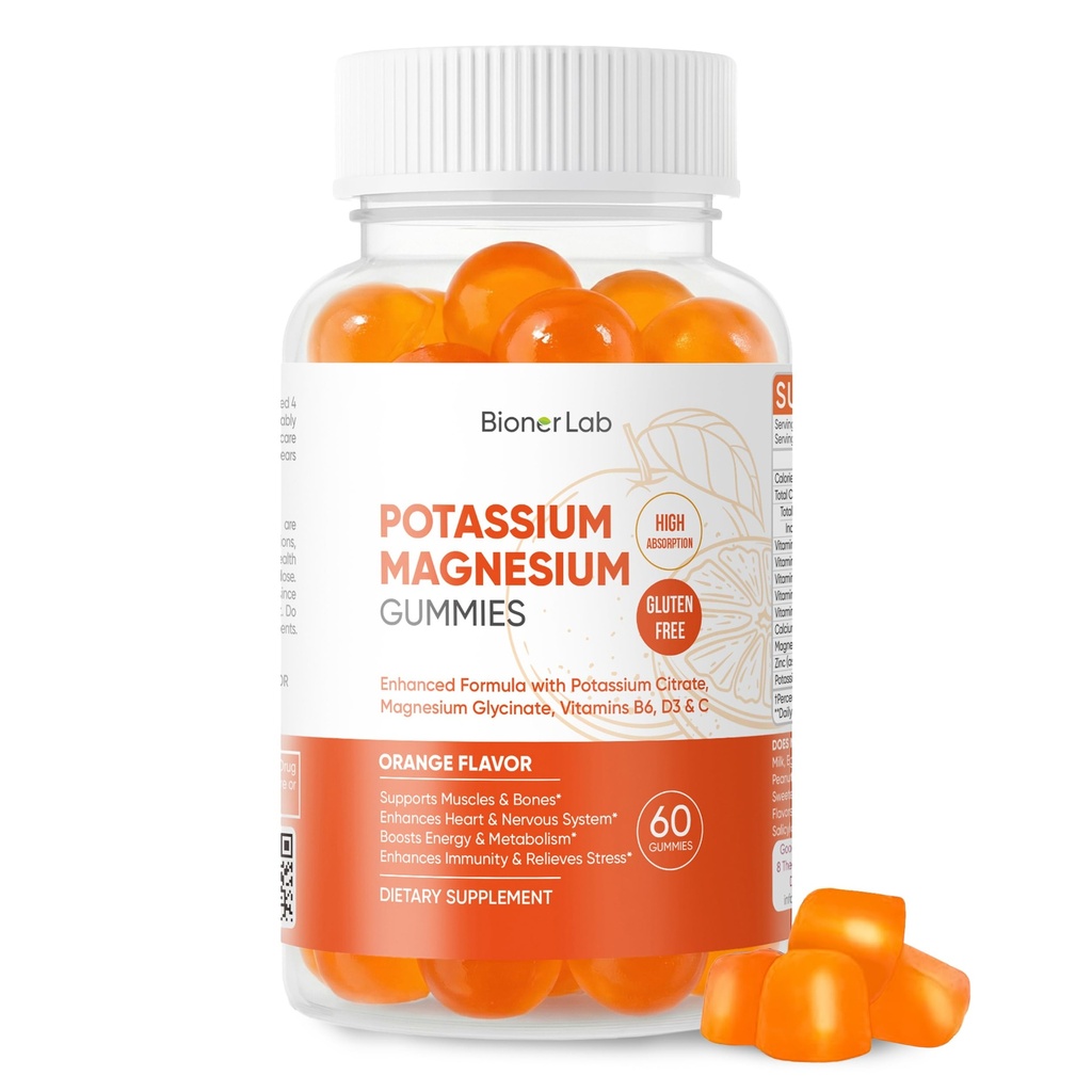 BionerLab Pyum Magnezyum Gummies with Vitamin D3 B6 C - High Abhidrasyon Pyum 99 mg Magnezyum Glycinate 250 mg Chewable Supplements for Women Men Yetişkinler Çocuklar için Faydalı Supplements