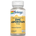 Solaray çinko Asporotate 15 mg Chelated Kompleksi | Immune & Endocrin Support, Hücre & Skin Health Formula, 100 VegCaps