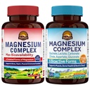 Vitalitown Magnesium Bundle (Pack of 2) | 4-in-1 & 6-in-1 Magnesium Complex | for Bone & Muscle | Magnesium Glycinate, Magnesium Citrate | 120 Magnesium Capsules