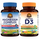 Vitalitown Vitamin D3 (90 Softgels) + 10 in 1 Magnesium Complex (90 Caps) – Comprehensive Support for Immune, Heart & Energy