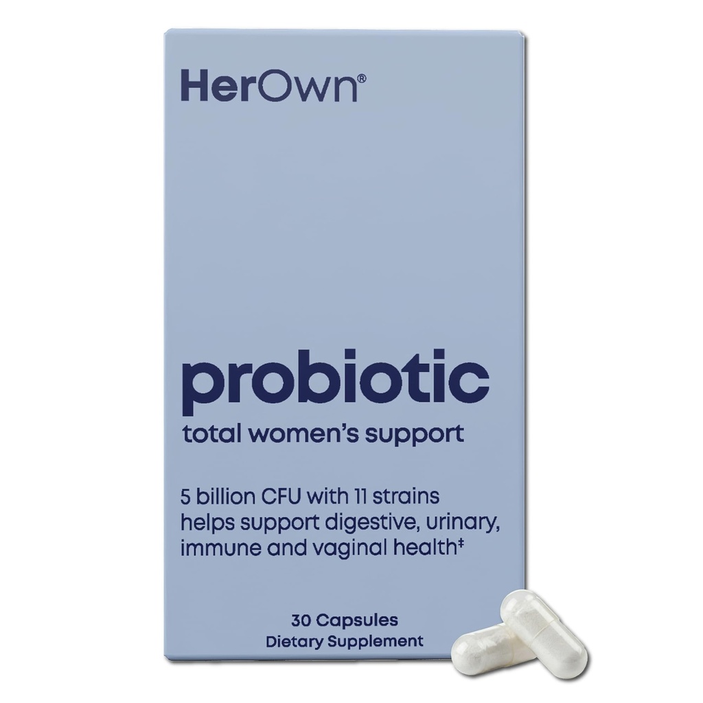 Kadınlar için kendi Probiyotikleri, Prebiyotiklerle 5 Milyar CFU, Sağlıklı Digestion, 11 Strains, Gluten ve Soy Free, Vegan, Non-GMO, 30 Capsules, 30 Hizmet