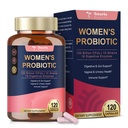 Kadınlar için Totaria Probiyotikler, 120 Milyar Kadın Probiyotik, Akkermansia, Digestive Enzymes & Prebiyotiks, Cranberry, D-Mannose, Gut, Vaginal, Urinary, Immune, PH Balance, 120 Vegan Capules