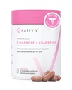 Happy v Dr. Formulated D-Mannose with Cranberry Pills for Women Cranberry for Urinary Tract enfeksiyonları ve D Mannose Toz for UTI Enfeksiyon Önleme, Bladder & Urinary Tract Health & Harmony
